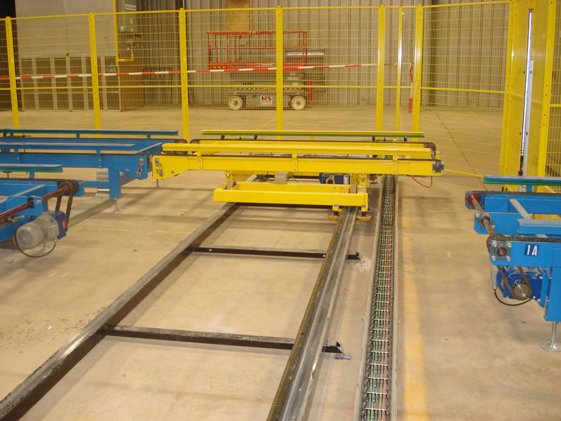 Shuttles with roller conveyor, belt and chain